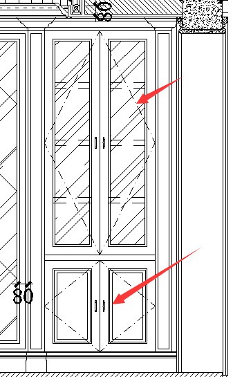 带锁的柜子cad肿么画
