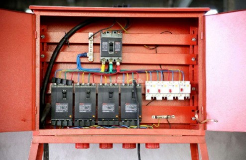 配电箱肿么接地线