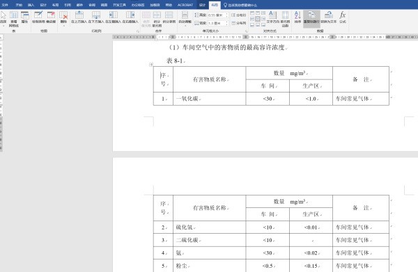 word的表格来自同一列因为分开两页只显示一个标题？