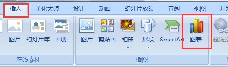 怎么在PPT中画饼状图