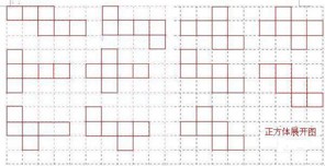 长方体和正方体展开图一样吗