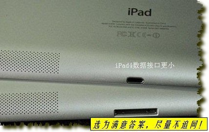 为啥我买的ipad4充电插口和他人的不一样？