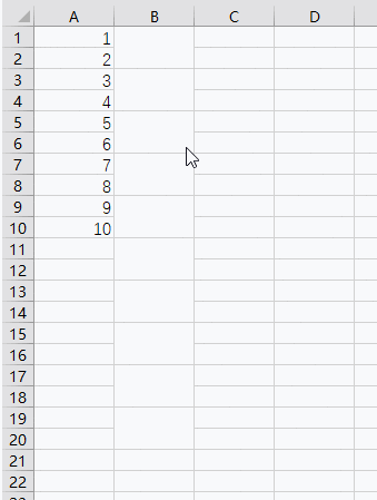 excel怎样将一列数据中各个数据下面加一个空格？