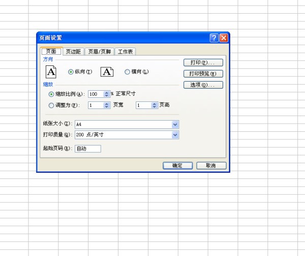 在Excel里能让文档旋转90度打印吗？