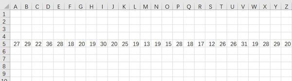 excel中怎么把一行多个数据变成打竖四个一行