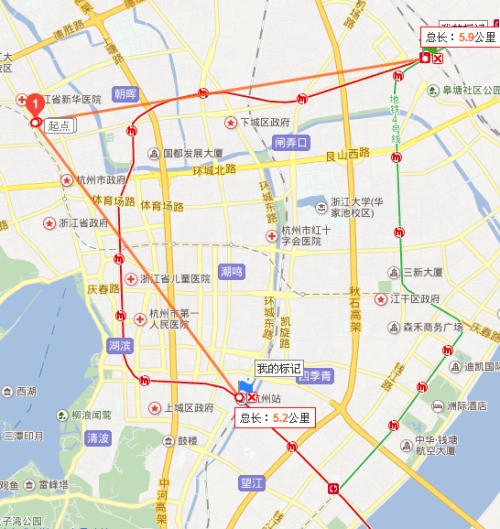 杭州市莫干山路766号离杭州哪个火车站近来