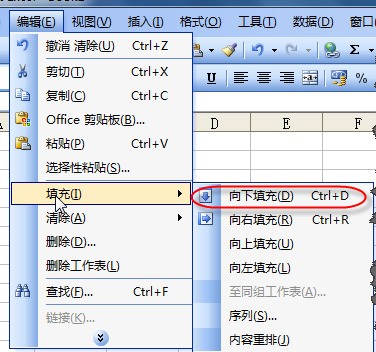 EXCEL肿么按格式快速向下填充