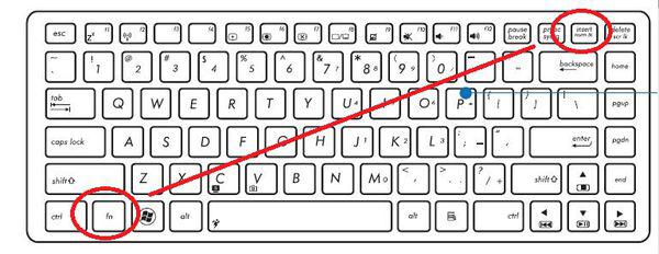 华硕笔记本键盘上数字键和字母键怎么样切换