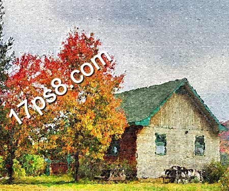 PhotoSho来自p将相片转成油画效果教程