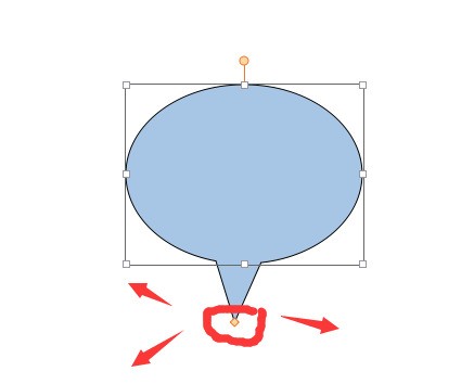 怎么调节PPT标注气泡尾巴的方向