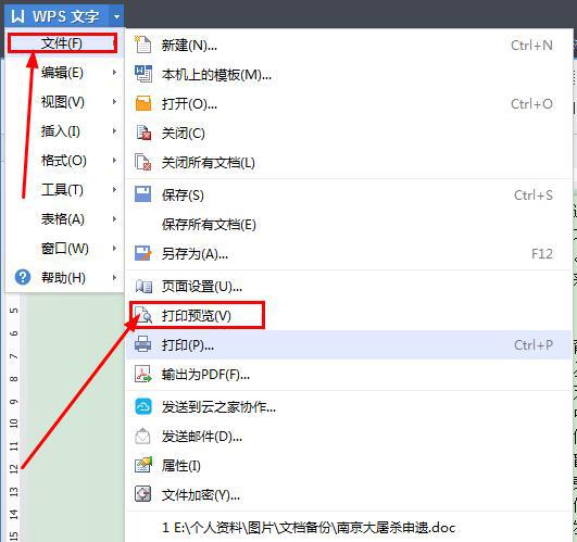wps打印预览不见了怎么办