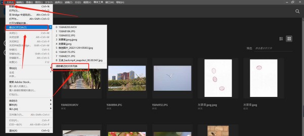 pscc2019新建文档太多了肿么删？