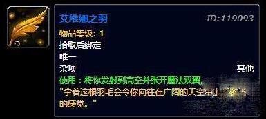 魔兽世界副本里有的人从高出跳下去就会有个大翅膀滑翔下去那个是什么？