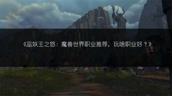 巫妖王之怒：魔兽世界职业推荐，玩啥职业好？