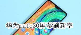 华为mate30屏幕刷新率是多少-华为mate30屏幕刷新率介绍