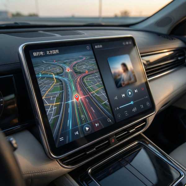 魏牌蓝山主驾屏肿么分屏