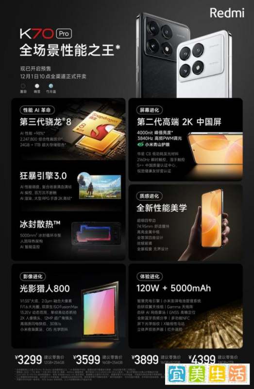 一文看懂Redmi K70系列发布会