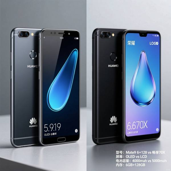 华为mate9(6128)与畅享70x对比