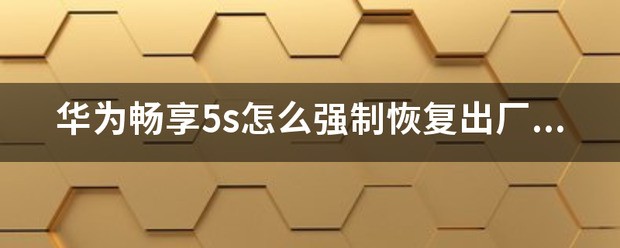苹果5s强制恢復出厂