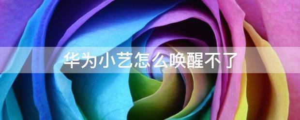 华为小艺肿么唤醒不了