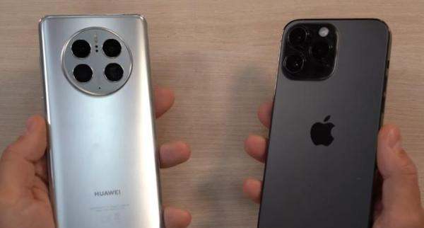 华为Mate50Pro对比苹果14ProMax，同样是机皇，夜景拍照差别很大