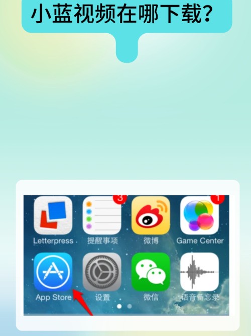 苹果手机怎么下载小蓝视频软件？