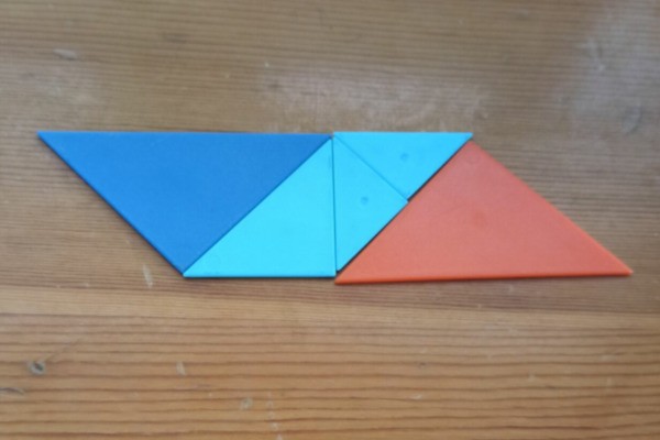 用五块,六块,七块七巧板,能拼成四边形,五边形,六边形吗?分别可以怎么样拼?