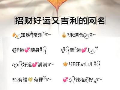 男人吉祥好运微信名 男人又顺利又有财气的网名