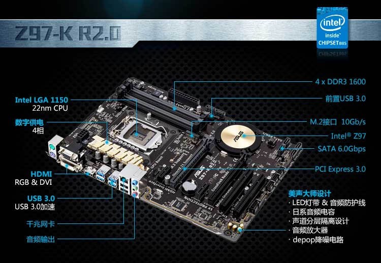 Asus z97 k совместимость