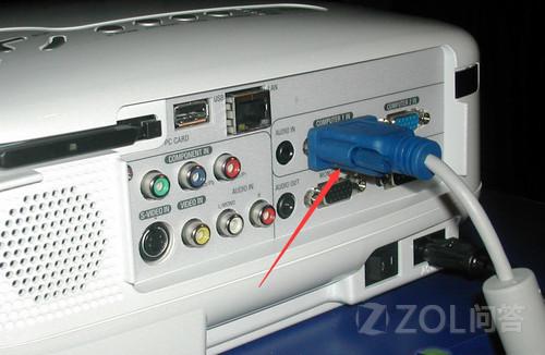 NEC LT375+投影仪怎样连接带高清接口的笔记本电脑
