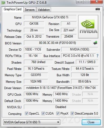 刚入手了Inno3D GTX650Ti 冰龙版，可是回来测频的时候只有5600MHz，怎么回事?