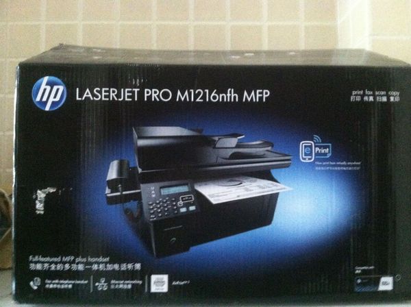 如何用惠普LaserJet M1216nfh MFP打印机发传真